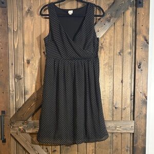 Merona Black Dress with White Polka Dots